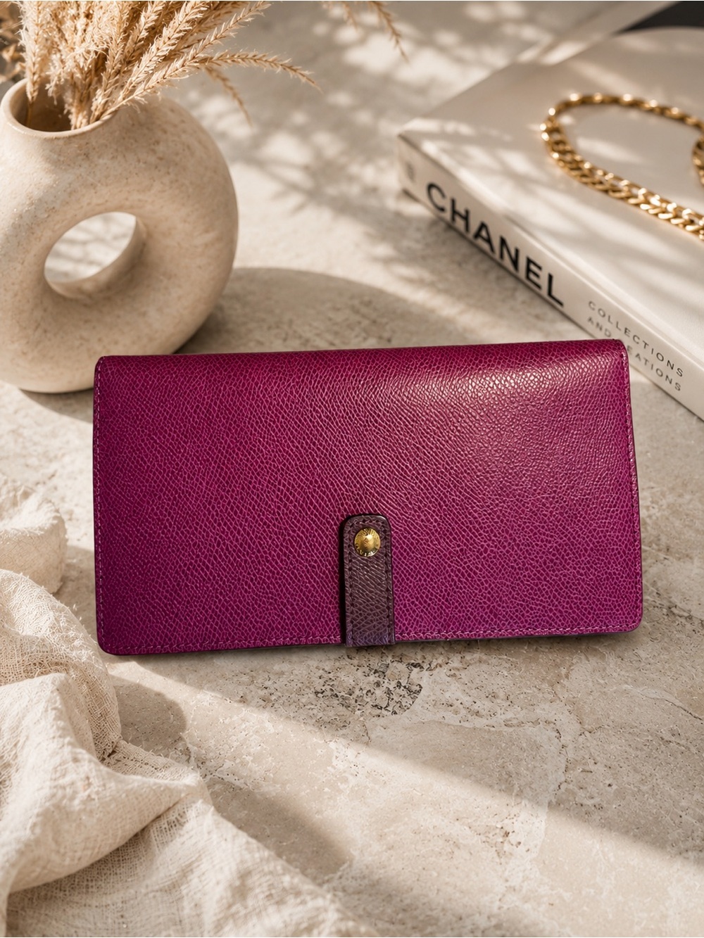 Women's Vera Bradley Leather Wallet - Magenta